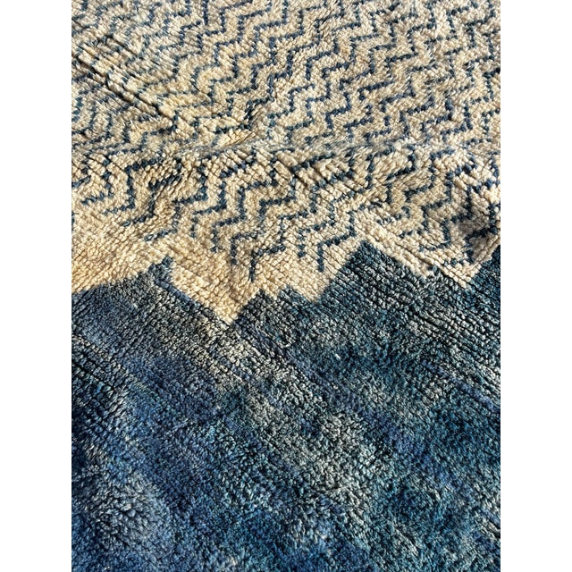 1990s Large Moroccan Mrirt Beni Ouarain Wool Rug, 1990 For Sale - Image 5 of 12