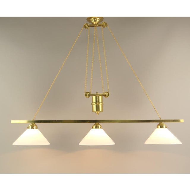 1930s English Billiard Ceiling Light, 1930s For Sale - Image 5 of 16