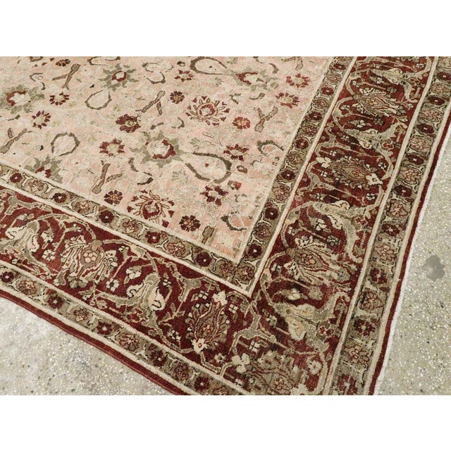 Galerie Shabab Collection Early 20th Century Persian Tabriz Carpet For Sale - Image 9 of 10