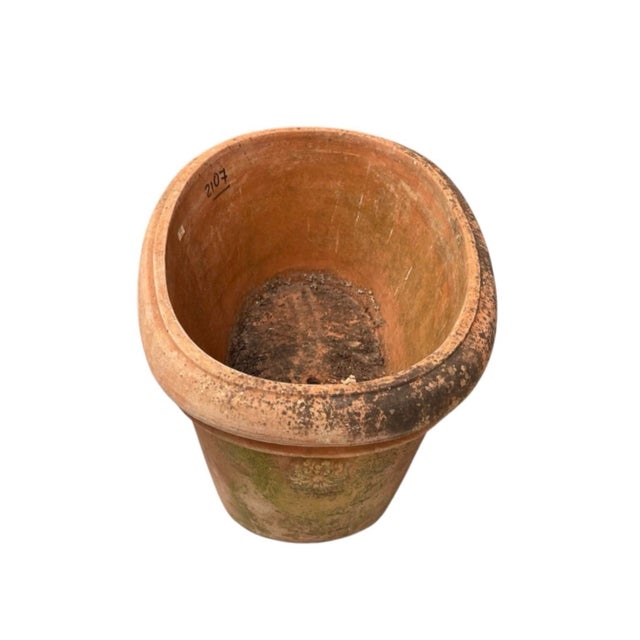 1990s Vintage Italian Tuscan Style Terracotta Oval Planter Trough With Mascaron Relief For Sale - Image 5 of 12