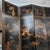 Wood Early 20th Century Chinese Export Coromandel Six-Panel Folding Screen With Gilded and Hand Painted Chinese Daily Life For Sale - Image 7 of 15
