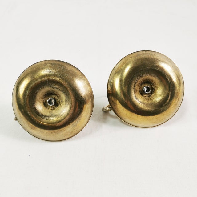 Art Deco Brass Candlesticks, Germany, 1960s, Set of 2 For Sale - Image 9 of 11