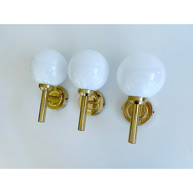 Vintage Danish Glass Sconces by Abo Reinders, Set of 3 For Sale - Image 6 of 12