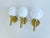 Vintage Danish Glass Sconces by Abo Reinders, Set of 3 For Sale - Image 6 of 12