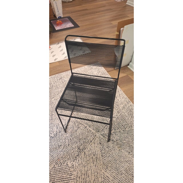 1970s Vintage Fly Line Spaghetti Chair Set of 6 For Sale - Image 5 of 9