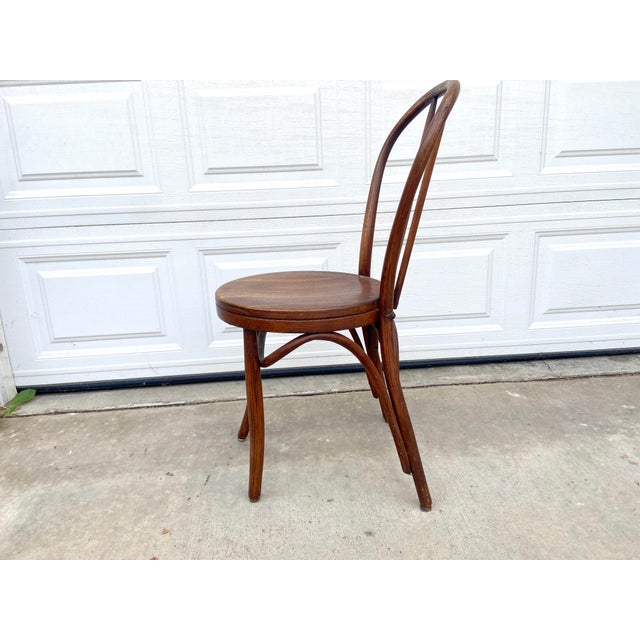 Farmhouse Antique Bentwood Café Thonet Style Farmhouse Dining Chair| C. 1890–1920 | Central European Origin For Sale - Image 3 of 12