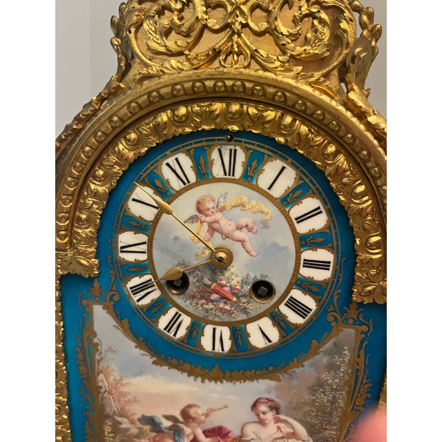 Early 19th Century Antique Sevres Clock For Sale - Image 5 of 12