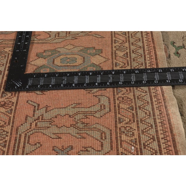 Textile Vintage Turkish Oushak Rug, 06'02 X 08'05 For Sale - Image 7 of 10