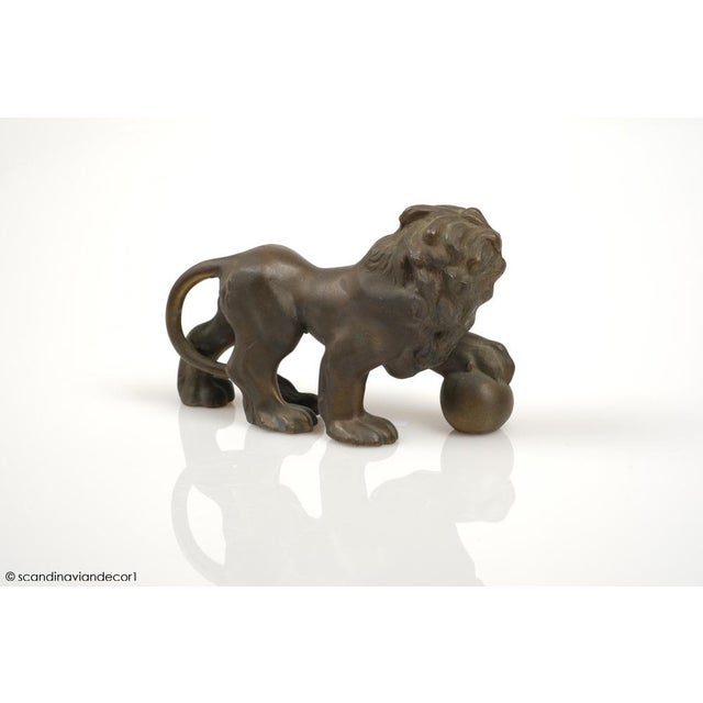 1930s Art Deco Bronze Lion, 1930s For Sale - Image 5 of 8