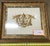 Baroque Hollywood Prop House Baroque Style Gilt Cartouche Wall Plaque in Ornate Frame For Sale - Image 3 of 3