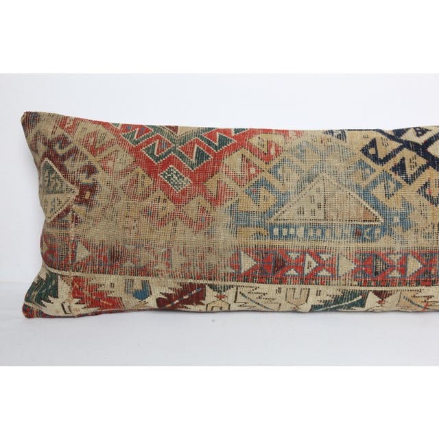 Antique Caucasian Home Decor Rug Pillow Cover -15'' X 47'' For Sale - Image 4 of 11