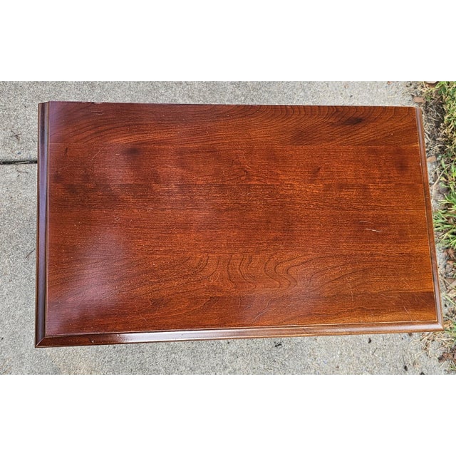 Wood Late 20th Century Chippendale Mahogany Four-Drawer Side Chest of Drawers For Sale - Image 7 of 11