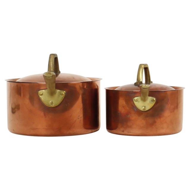 Copper Limited Edition Saucepans in Copper by by Paul Revere, 1960s, Set of 2 For Sale - Image 8 of 15