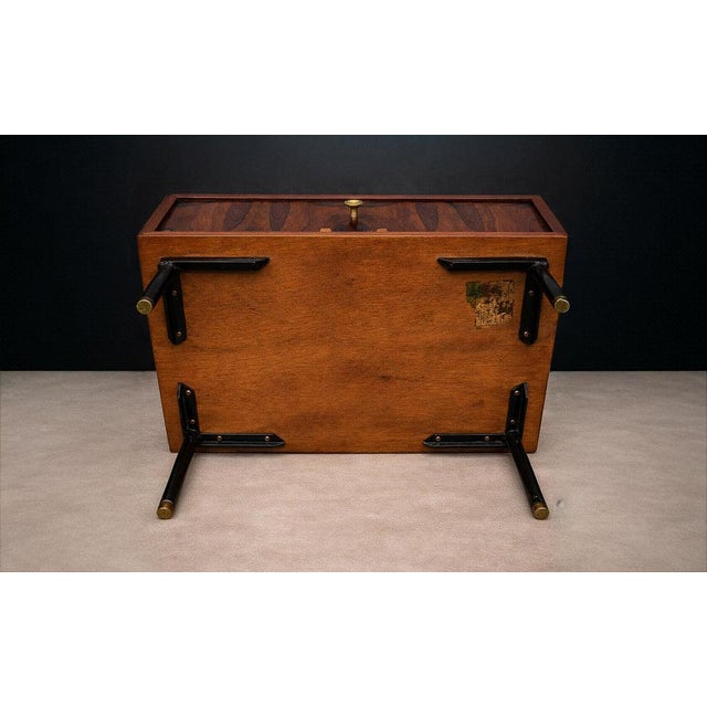 Geraldo de Barros for Unilabor Pair of Brazilian Rosewood Nightstands, Brazil 1950s - Lot 904 For Sale - Image 17 of 17