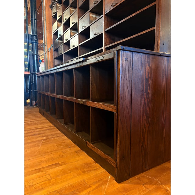 Early 20th Century Monumental Antique General Store Cabinet For Sale In Chicago - Image 6 of 12