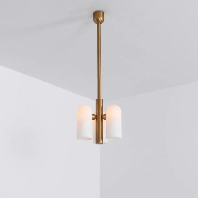 Contemporary Odyssey 3 Brass Pendant Light by Schwung For Sale - Image 3 of 5