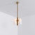 Contemporary Odyssey 3 Brass Pendant Light by Schwung For Sale - Image 3 of 5