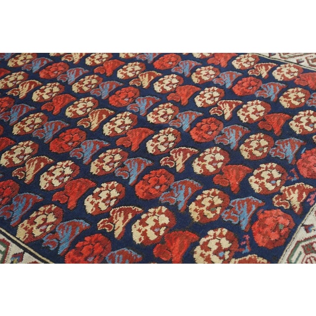 Red Antique Zehour Rug 3'7'' x 9'11'' For Sale - Image 8 of 10