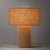 Moonlight Table Lamp - Woven Burlap Shade, Dimmer Switch For Sale - Image 4 of 12