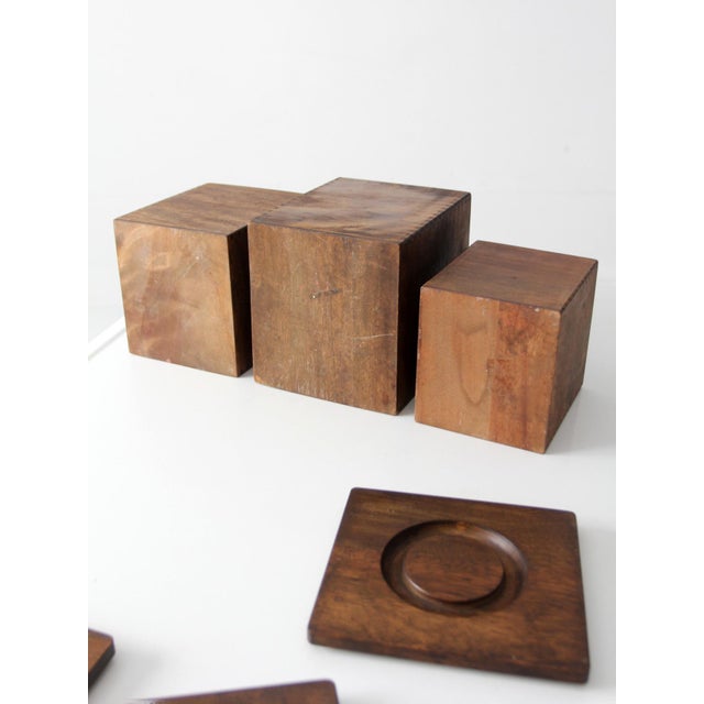 Mid-Century Wood Canister Set For Sale - Image 14 of 15