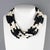 2000 - 2009 Angela Caputi Black and White Resin Multi-Strand Necklace For Sale - Image 5 of 10
