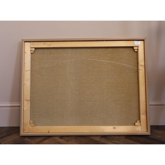 1965 Mid-Century Modern 'Forms in Motion' Vintage Abstract Oil Painting by Swedish Artist Ture Fabiansson (1910-1994), Framed For Sale - Image 12 of 12