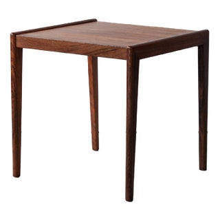 Mid-Century Danish Rectangular Rosewood Side Table, 1960s For Sale