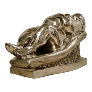 1990s "Little Goddess" Stainless Steel Table Sculpture by Jerry Soble