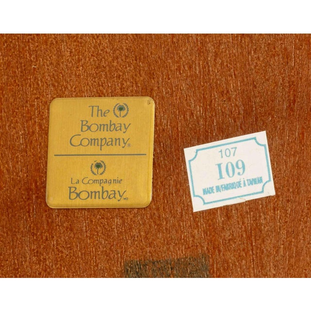 Wood Bombay Company Oval Mahogany Occasional Table For Sale - Image 7 of 7