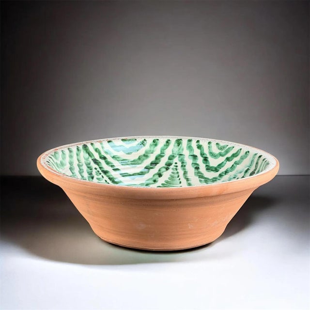 Ceramic Large Spanish Fajalauza Ceramic Lebrillo Bowl For Sale - Image 7 of 9