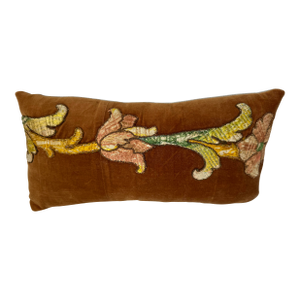 17th Century Florentine Velvet and Silk Pillow