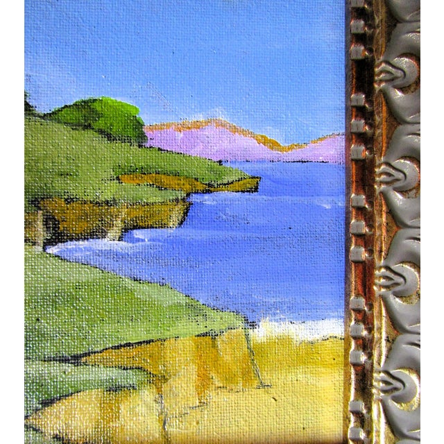 2020s Framed 4x6 Monterey Bay Lynne French Pacific Landscape For Sale - Image 5 of 5