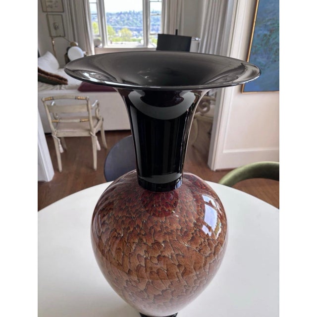 2000 - 2009 Stunning Large Athena Vase - Tortoise Shell Series by Molly Stone (2000) For Sale - Image 5 of 10