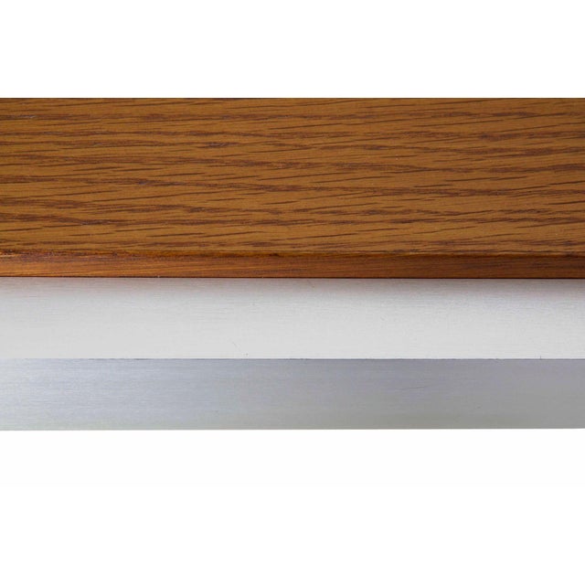 Oak and Metal “Shamrock” Desk or Dining Table by George Ciancimino For Sale - Image 11 of 12