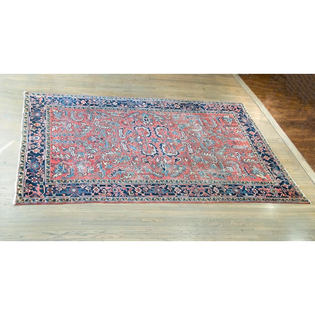 Early 20th Century Persian Heriz Rug For Sale - Image 14 of 14