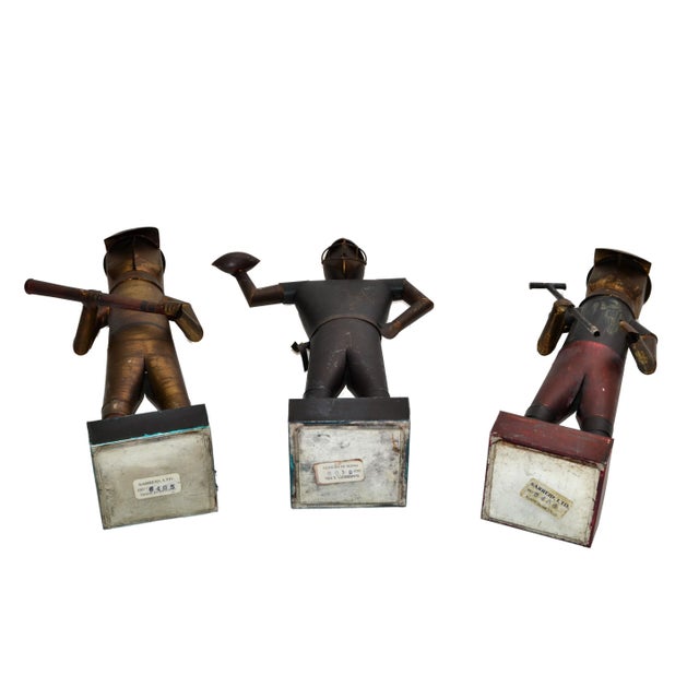 Set of 3 Sarreid Ltd Mexico Tin Metal Sports Player Team Mid-Century Modern For Sale - Image 10 of 12