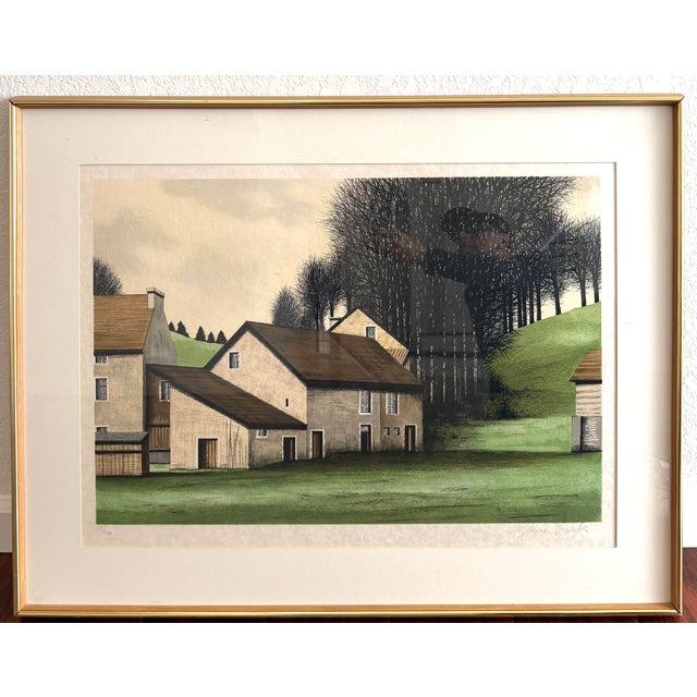 Known for Realist, Landscape Painting and Ink Drawing, Trees and golf course. Jacques Deperthes , impressionist French...