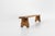 Mid-Century Modern Rustic Low Bench in Wood, France, 1850s For Sale - Image 3 of 11