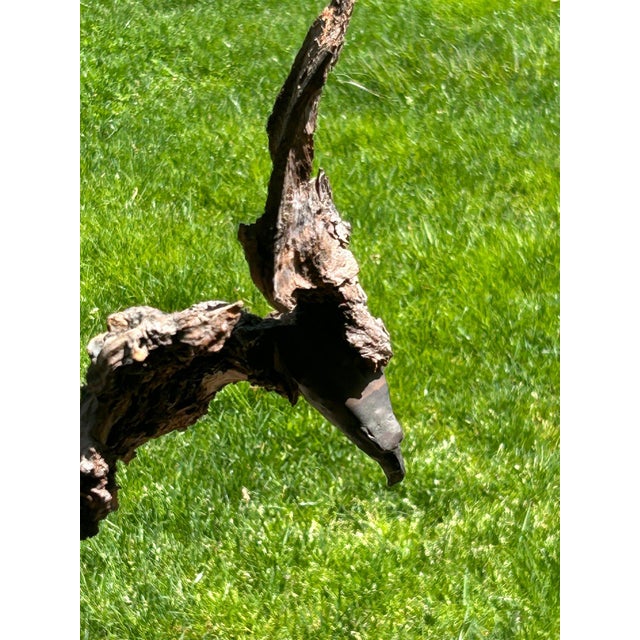 Late 20th Century Signed Lubomir Tomaszewski Monumental Wood and Copper Bird Sculpture, 45 Inches For Sale - Image 15 of 15