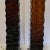 Amber-Brown Textured Wavy Glass Table Lamps in the Mid-Century Modern Taste - A Pair For Sale In Richmond - Image 6 of 12