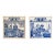 Dutch Delft Blue and White Porcelain Tiles With Medical Scenes, Pair For Sale