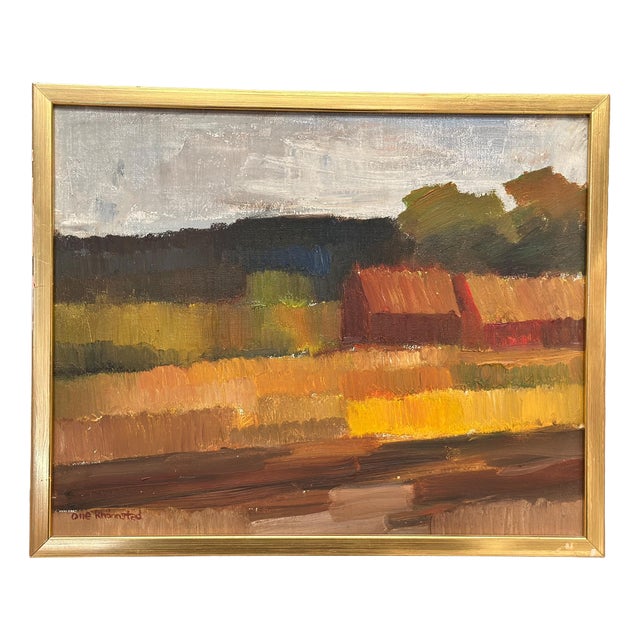 Olle Rhönnstad, Landscape, 1960s, Oil on Canvas, Framed For Sale