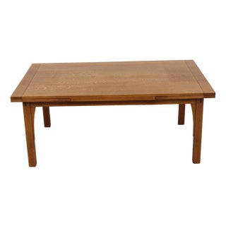 Stickley Drawleaf Mission Oak Dining Room Table For Sale