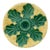 19th Century Green & Yellow Majolica Oyster Plate For Sale