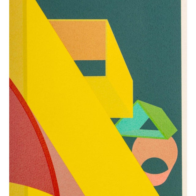 Teal Al Held "Scholes I" Screenprint, 1991 For Sale - Image 8 of 11