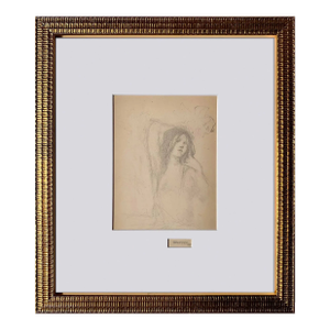 Water Nymph Pencil Drawing, c. 1893