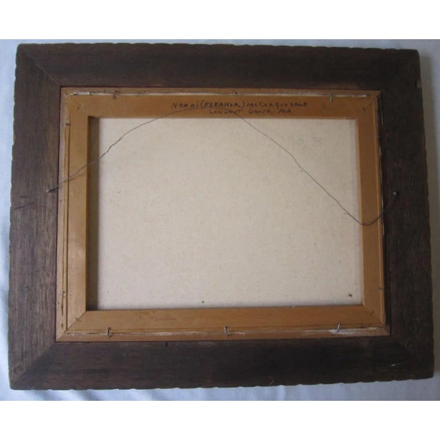 Mid Century Painting Boats, Signed Nordi For Sale - Image 4 of 7