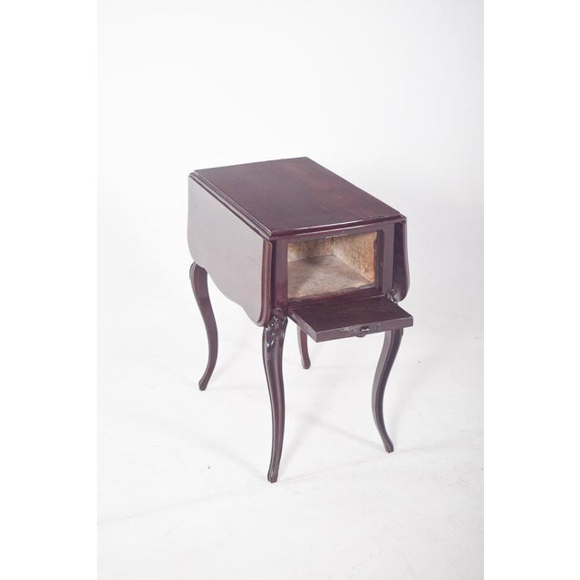 English Potty Table with Flaps, 1890s For Sale - Image 9 of 11