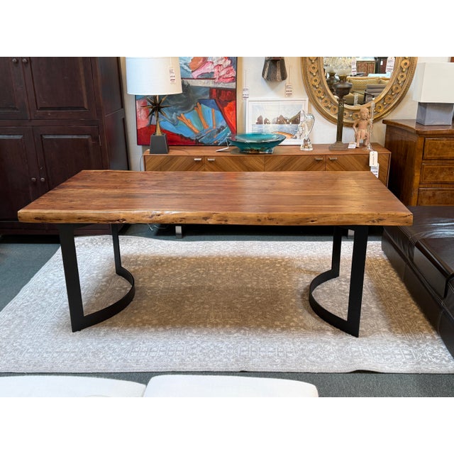 Design Plus Gallery presents a Leviathan Smoked Acacia Live Edge Dining Table from Sobu Designs. This table is made from...
