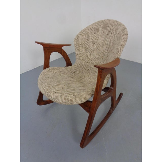Teak Rocking Chair by Aage Christiansen for Erhardsen & Andersen, Denmark, 1960s For Sale - Image 6 of 18